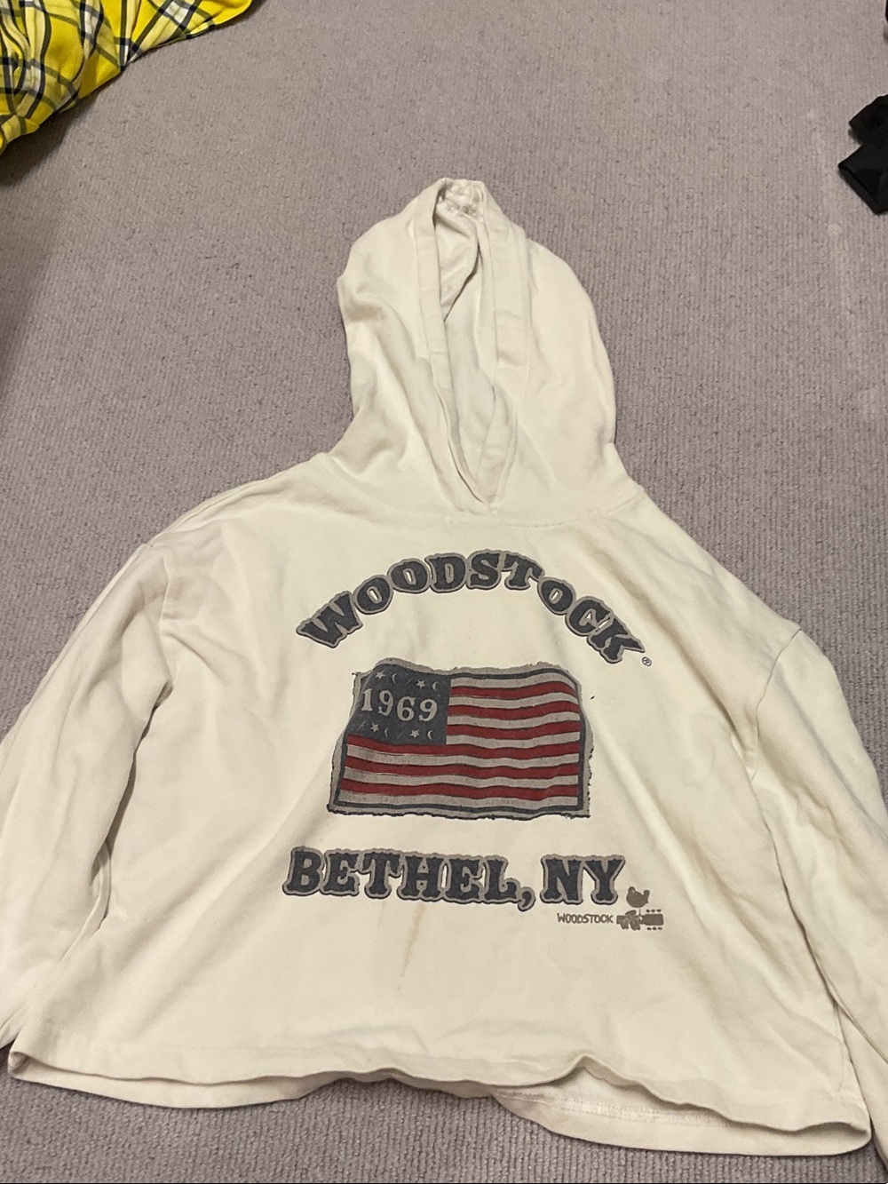 Girls Woodstock 1969 Bethel NY Hooded Sweatshirt